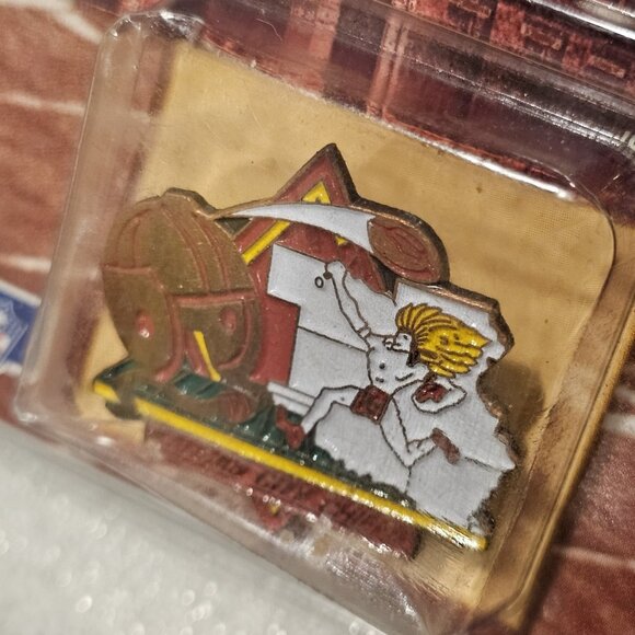 90s Kansas City Chiefs Gift Pin Card Set Pinnacle 1994 75 yr Retrospect Retro - Picture 3 of 12